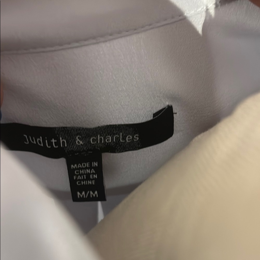 Judith and Charles Silk Blouse in Light lilac Gray Size M - Picture 4 of 14